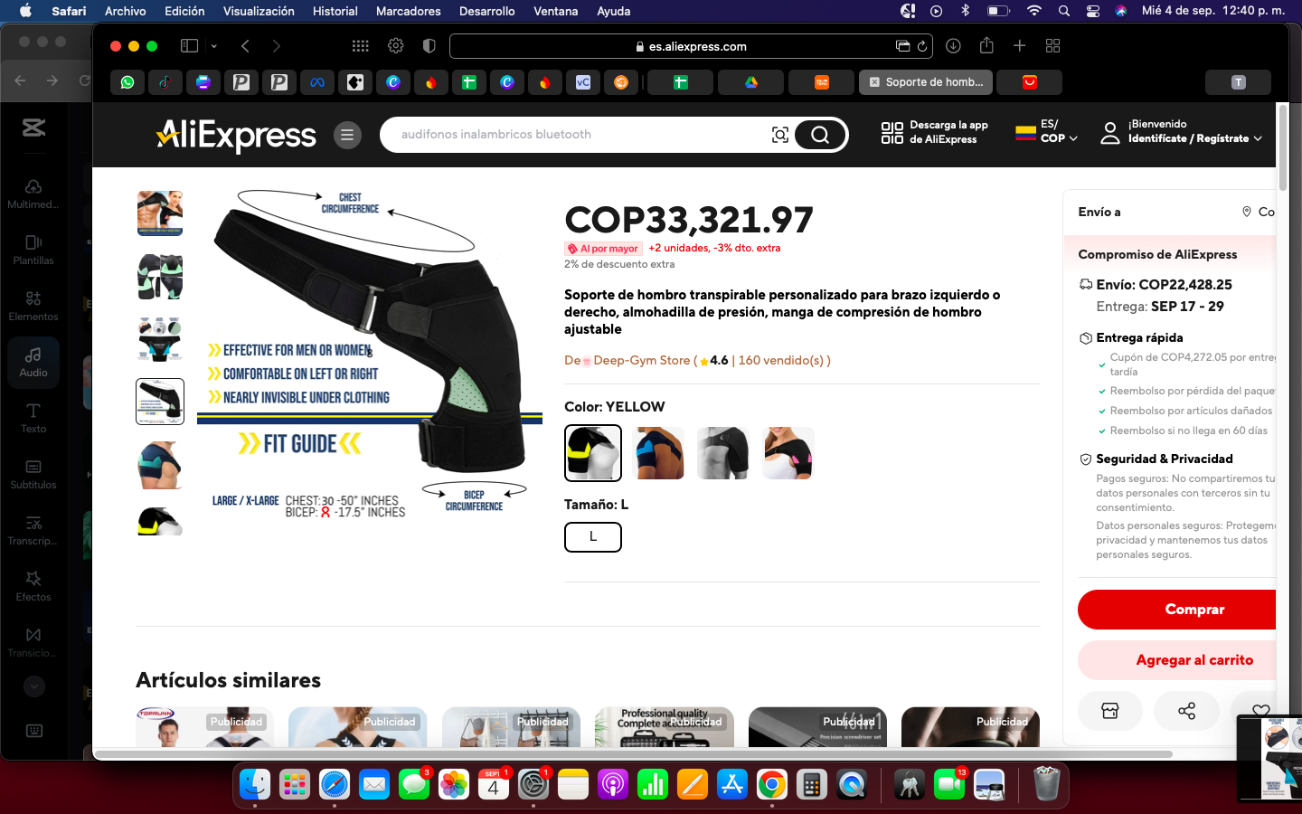 Miniatura 5 de Soporte manguito rotador hombro pd-13